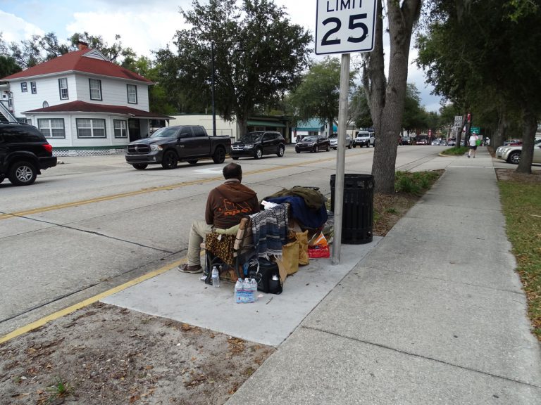 DeLand mulls what to do with its most visible homeless individual