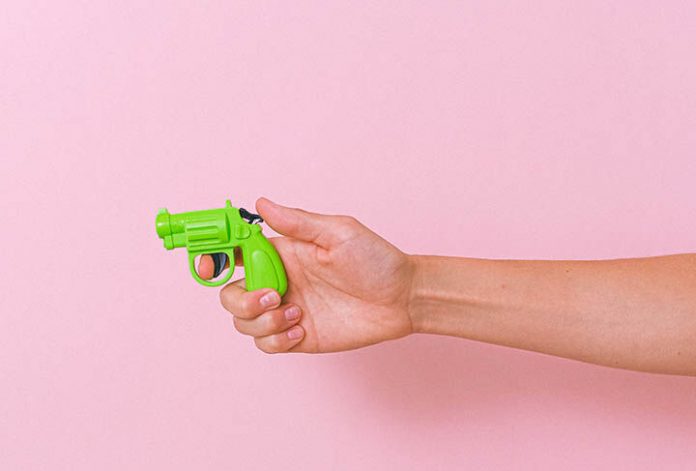 Stock image of a toy gun