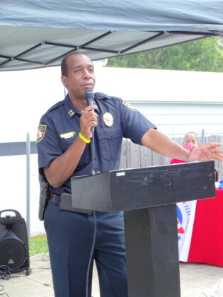 Captain Prurince Dice with the DeLand Police Department.