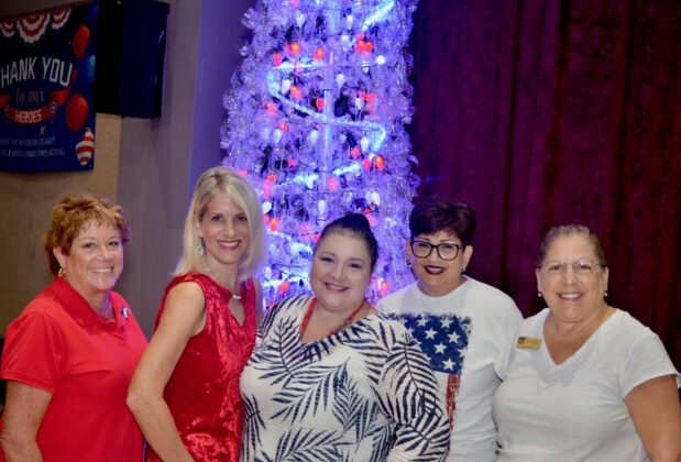 <p><p><strong>PULLING IT ALL TOGETHER </strong>— Organizers of the event, from left, Mary Kay Coloni, Gateway Center for the Arts Director Terri Hoag, Gateway Center for the Arts Fund Raiser Marianne Ruggles, Fran Weller, DeBary Council Member Phyllis Butlien pose in front of a light-up Christmas tree. Hoag said she was happy Gateway Center and the City of DeBary could show appreciation for first responders. </p></p><p>PHOTO COURTESY GATEWAY CENTER FOR THE ARTS</p>