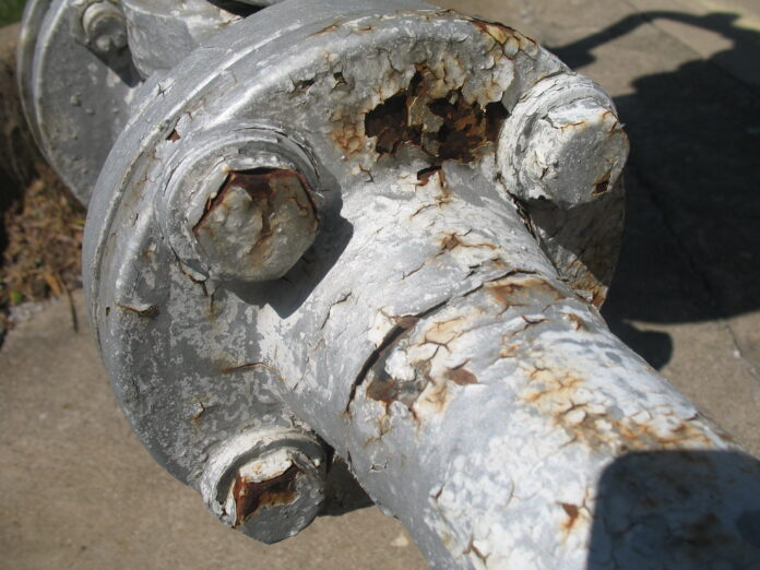 aging water pipe