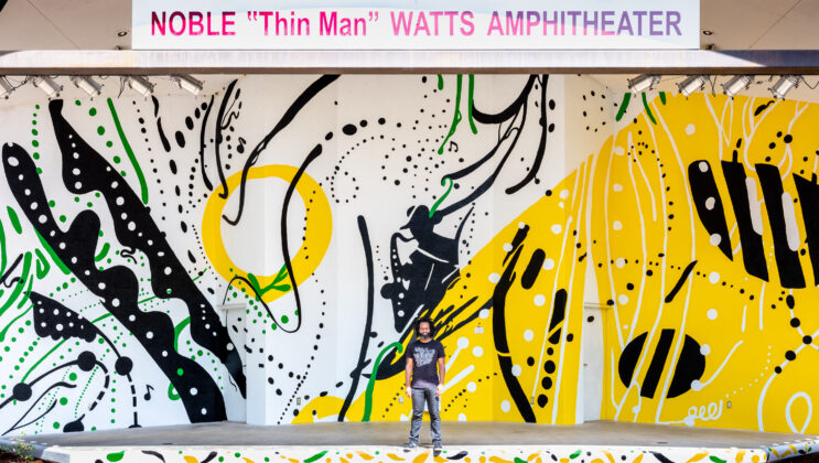 noble "thin man" watts new mural
