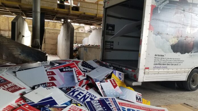 election signs recycling